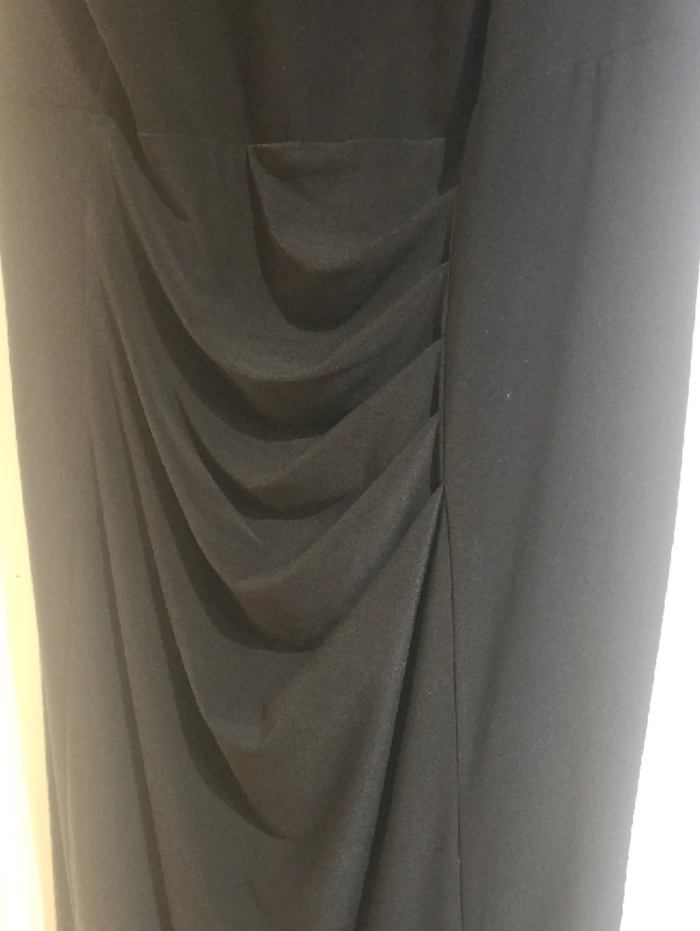Alex Evenings Black Maxi Dress with Beaded Collar - Picture 9 of 12